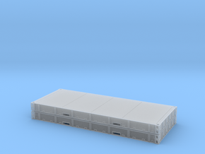 1:87 2 X 20 Plattform Container Metallboden in Tan Fine Detail Plastic