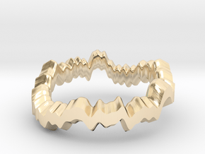 Noise ring II (US sizes 1.5 – 5.5) in 14K Yellow Gold: 1.5 / 40.5