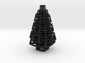 Kubus-hanger / Cubes pendant in Black Natural Versatile Plastic