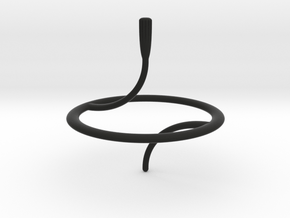 Less Is More Spinning Top (small) in Black Natural Versatile Plastic