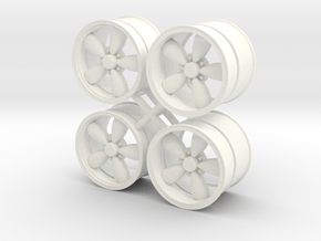 A/R 1/12 200S wheel set 15 inch in White Processed Versatile Plastic
