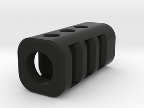 Airsoft barrel protecor - Model A in Black Natural Versatile Plastic
