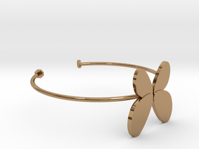 Butterfly Bangle - Full in Polished Brass