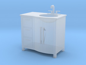 Printle Thing Bathroom wash-stand - 1/48 in Tan Fine Detail Plastic