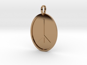 Calc Rune (Anglo Saxon) in Polished Brass