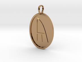 Yr Rune (Anglo Saxon) in Polished Brass