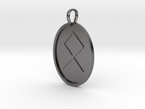 Oedel Rune (Anglo Saxon) in Polished Nickel Steel