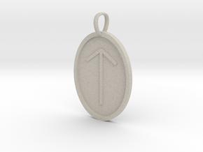 Tyr Rune (Anglo Saxon) in Natural Sandstone