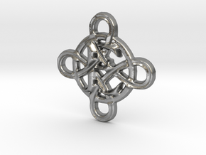 Celtic Initial E in Natural Silver