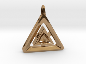 Origin ::: Triangle Pendant ::: v.01 in Polished Brass
