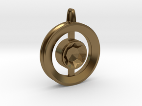 Origin ::: Circle Pendant ::: v.01 in Polished Bronze