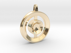 Origin ::: Circle Pendant ::: v.01 in 14k Gold Plated Brass