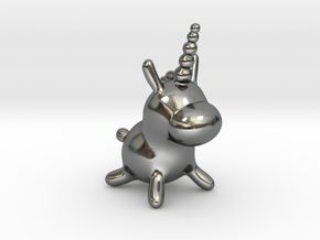 Balloonicorn in Polished Silver: Small