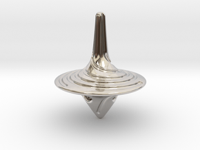 spinning top in Rhodium Plated Brass