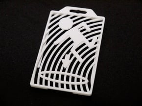 Portal ID Card Holder in White Natural Versatile Plastic