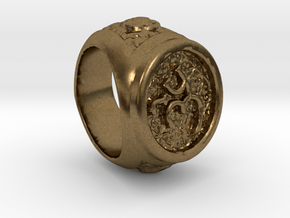 Trinity Ring in Natural Bronze