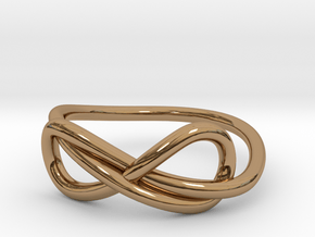 Infinity ring in Polished Brass: 6.5 / 52.75