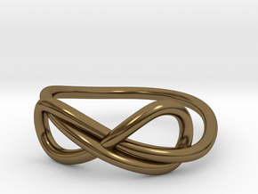 Infinity ring in Polished Bronze: 6.5 / 52.75