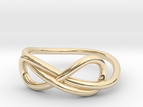 Infinity ring in 14K Yellow Gold: 6.5 / 52.75