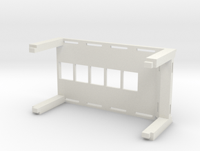 Stackable 1:64 Car Display Rack in White Natural Versatile Plastic