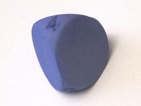 D4 Sphere Dice in Blue Processed Versatile Plastic