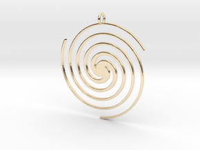 Sp3a Pendant in 14K Yellow Gold