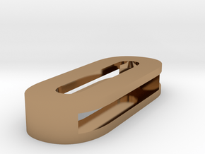 Choker Slide Letters (4cm) - Letter O or Number 0 in Polished Brass