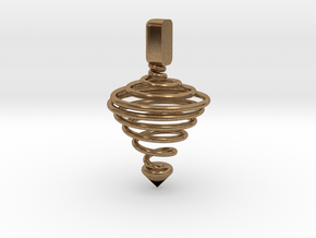 Functional Spinning top  in Natural Brass