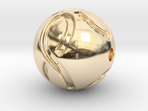 infinite pearl in 14k Gold Plated Brass
