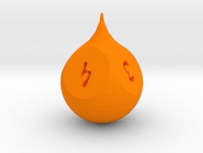 Droplet d4 in Orange Processed Versatile Plastic