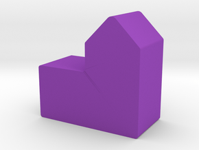City Game Piece in Purple Processed Versatile Plastic