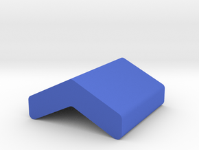 Chevron Game Piece in Blue Processed Versatile Plastic
