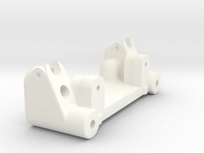 NIX72071 - Bulkhead for RC10T nose in White Processed Versatile Plastic