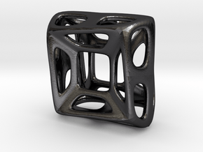 Nest ::: Square Pendant ::: v.01 in Polished and Bronzed Black Steel