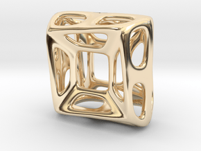Nest ::: Square Pendant ::: v.01 in 14k Gold Plated Brass