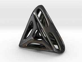 Nest ::: Triangle Pendant ::: v.01 in Polished and Bronzed Black Steel