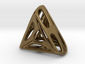 Nest ::: Triangle Pendant ::: v.01 in Polished Bronze