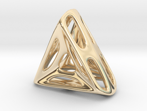 Nest ::: Triangle Pendant ::: v.01 in 14k Gold Plated Brass