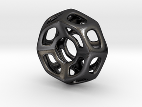 Nest ::: Circle Pendant ::: v.01 in Polished and Bronzed Black Steel