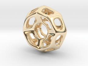 Nest ::: Circle Pendant ::: v.01 in 14k Gold Plated Brass