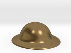 Army Brodie Helmet WW1 WW2 1:6 scale in Natural Bronze