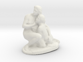 Printle Thing Statue 074 - 1/24 in White Natural Versatile Plastic