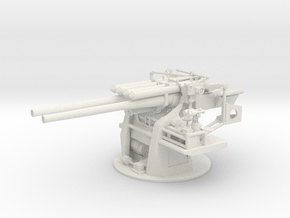 1/35 IJN 12.7cm/40 Type 89 Naval Gun in White Natural Versatile Plastic