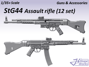 1/35+ StG44 Assault rifle (12 set) in Smoothest Fine Detail Plastic: 1:35