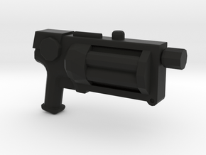 Steampunk Gun 1 in Black Natural Versatile Plastic