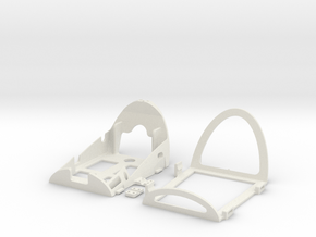 Bixler UAV_main frame in White Natural Versatile Plastic