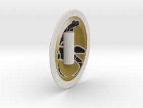 Greek hoplite shield for lego in Full Color Sandstone