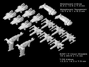 (Armada) Resistance Squadrons Set I in Tan Fine Detail Plastic
