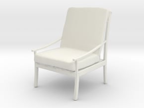 Printle Thing Armchair 05 - 1/24 in White Natural Versatile Plastic
