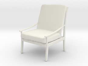 Printle Thing Armchair 05 - 1/24 in White Natural Versatile Plastic